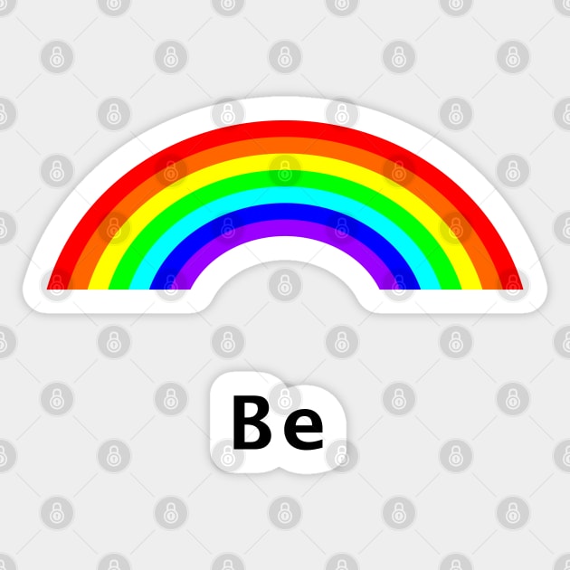 Be Rainbow Positive Sticker by ellenhenryart